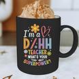 Special Education ASL Teacher Superpower DHH Teacher Graphic Print Coffee Mug, novelty gifts, funny gifts