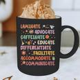 SPED Caffeinate Advocate Laminate Educate Teacher Facilitate For Men Women Graphic Print Coffee Mug, novelty gifts, funny gifts SPED Caffeinate Advocate Laminate Educate Teacher Facilitate For Men Women Graphic Print Coffee Mug, novelty gifts, funny gifts