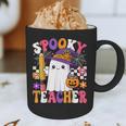 Spooky Teacher Ghost Pencil Teach Halloween Teacher Graphic Print Coffee Mug, novelty gifts, funny gifts