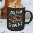 Students Saying 6-7 67 Six Seven Teacher Christmas Graphic Print Coffee Mug, novelty gifts, funny gifts Students Saying 6-7 67 Six Seven Teacher Christmas Graphic Print Coffee Mug, novelty gifts, funny gifts