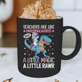 T Rex Dinosaur Unicorn Teachers Are Like Unicornasaurus Rex Graphic Print Coffee Mug, novelty gifts, funny gifts