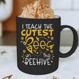 I Teach The Cutest Bees In The Beehive Teacher Graphic Print Coffee Mug, novelty gifts, funny gifts