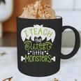 I Teach The Cutest Little Monsters Halloween Teacher Spooky Graphic Print Coffee Mug, novelty gifts, funny gifts