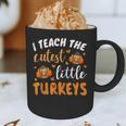 I Teach The Cutest Little Turkeys For Teacher Thanksgiving Graphic Print Coffee Mug, novelty gifts, funny gifts