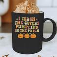 I Teach The Cutest Pumpkins In The Patch Fall Season Teacher Graphic Print Coffee Mug, novelty gifts, funny gifts