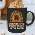 Teach Leopard Rainbow Cute Halloween Costume Teacher Women Graphic Print Coffee Mug, novelty gifts, funny gifts