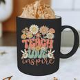 Teach Love Inspire Retro Groovy Daisy Back To School Teacher For Men Women Kids Graphic Print Coffee Mug, novelty gifts, funny gifts Teach Love Inspire Retro Groovy Daisy Back To School Teacher For Men Women Kids Graphic Print Coffee Mug, novelty gifts, funny gifts