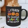 I Teach The Smartest Pumpkins The Patch Teacher Fall Season For Men Women Kids Graphic Print Coffee Mug, novelty gifts, funny gifts