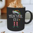 The Teacher Elf Shirt Matching Family Christmas Elf Men Women Kids Graphic Print Coffee Mug, novelty gifts, funny gifts