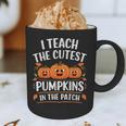 Teacher Halloween I Teach The Cutest Pumpkins In The Patch Graphic Print Coffee Mug, novelty gifts, funny gifts