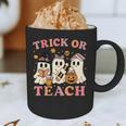 Teacher Halloween Trick Or Teach Cute Ghost Coffee Pumpkins Graphic Print Coffee Mug, novelty gifts, funny gifts Teacher Halloween Trick Or Teach Cute Ghost Coffee Pumpkins Graphic Print Coffee Mug, novelty gifts, funny gifts