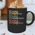 Teacher Kindness Compassion Confidence Teaching Graphic Print Coffee Mug, novelty gifts, funny gifts Teacher Kindness Compassion Confidence Teaching Graphic Print Coffee Mug, novelty gifts, funny gifts
