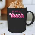Teacher Life My Job Is Teach Graphic Print Coffee Mug, novelty gifts, funny gifts