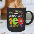My Teacher Survived 100 Days Of Me 100 Days Of School Graphic Print Coffee Mug, novelty gifts, funny gifts