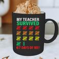 My Teacher Survived 67 Days Of Me School Kids Costume Graphic Print Coffee Mug, novelty gifts, funny gifts My Teacher Survived 67 Days Of Me School Kids Costume Graphic Print Coffee Mug, novelty gifts, funny gifts