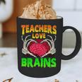 Teacher Teachers Love Brains Skeleton Hand Heart Halloween Graphic Print Coffee Mug, novelty gifts, funny gifts Teacher Teachers Love Brains Skeleton Hand Heart Halloween Graphic Print Coffee Mug, novelty gifts, funny gifts