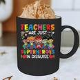 Teachers Are Just Superheroes In Disguise Back To School Graphic Print Coffee Mug, novelty gifts, funny gifts