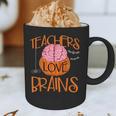 Teachers Love Brains Halloween T-Shirt For Men Women Graphic Print Coffee Mug, novelty gifts, funny gifts