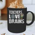 Teachers Love Brains Zombie Halloween Hilarious Graphic Print Coffee Mug, novelty gifts, funny gifts Teachers Love Brains Zombie Halloween Hilarious Graphic Print Coffee Mug, novelty gifts, funny gifts
