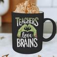 Teachers Love Zombie Teacher Halloween Fun Graphic Print Coffee Mug, novelty gifts, funny gifts