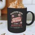 Teaching Kids About Jesus Is My Ministry Christian Teacher Graphic Print Coffee Mug, novelty gifts, funny gifts Teaching Kids About Jesus Is My Ministry Christian Teacher Graphic Print Coffee Mug, novelty gifts, funny gifts