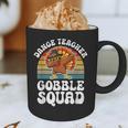 Thanksgiving Dance Teacher Gobble Squad Turkey Graphic Print Coffee Mug, novelty gifts, funny gifts