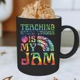 Tie Dye Teaching Social Studies Is My Jam Sunglasses Teacher Graphic Print Coffee Mug, novelty gifts, funny gifts