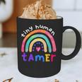 Tiny Human Tamer Watercolor Rainbow Daycare Teacher Graphic Print Coffee Mug, novelty gifts, funny gifts Tiny Human Tamer Watercolor Rainbow Daycare Teacher Graphic Print Coffee Mug, novelty gifts, funny gifts
