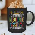 Toddler Negotiator Preschool Teacher Humor Babysitters Graphic Print Coffee Mug, novelty gifts, funny gifts