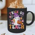 Trick Or Teach Groovy Teacher Ghost Halloween Teacher Graphic Print Coffee Mug, novelty gifts, funny gifts Trick Or Teach Groovy Teacher Ghost Halloween Teacher Graphic Print Coffee Mug, novelty gifts, funny gifts