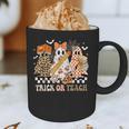 Trick Or Teach Groovy Teacher Halloween Floral Ghost Graphic Print Coffee Mug, novelty gifts, funny gifts Trick Or Teach Groovy Teacher Halloween Floral Ghost Graphic Print Coffee Mug, novelty gifts, funny gifts