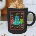 Trick Or Teach Neon Ghost Flower Teacher Spooky Halloween Graphic Print Coffee Mug, novelty gifts, funny gifts Trick Or Teach Neon Ghost Flower Teacher Spooky Halloween Graphic Print Coffee Mug, novelty gifts, funny gifts