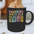 Twinning With My Teacher Bestie Twin Day Matching Teachers For Men Women Girls Kids Graphic Print Coffee Mug, novelty gifts, funny gifts