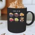 Types Of Pie Pi Day Math Teacher Geek 314 Math Pun Graphic Print Coffee Mug, novelty gifts, funny gifts