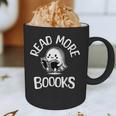 Vintage Halloween Teacher Women Reading Read More Books Graphic Print Coffee Mug, novelty gifts, funny gifts