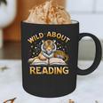 Wild About Reading Tiger For Teachers & Students Graphic Print Coffee Mug, novelty gifts, funny gifts Wild About Reading Tiger For Teachers & Students Graphic Print Coffee Mug, novelty gifts, funny gifts