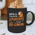 Will Trade Students For Candy Halloween Costume Teacher Graphic Print Coffee Mug, novelty gifts, funny gifts