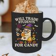 Will Trade Students For Candy Teacher Ghost Halloween Graphic Print Coffee Mug, novelty gifts, funny gifts Will Trade Students For Candy Teacher Ghost Halloween Graphic Print Coffee Mug, novelty gifts, funny gifts