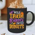 Will Trade Students For Donuts Halloween Teacher Graphic Print Coffee Mug, novelty gifts, funny gifts
