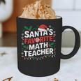 Xmas Lighting Santa's Favorite Math Teacher Christmas Graphic Print Coffee Mug, novelty gifts, funny gifts