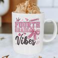 4th Fourth Grade Vibes Back To School Coquette Teacher Girl Graphic Print Coffee Mug, novelty gifts, funny gifts