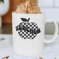 Back To School Checkered Apple Teacher Checkerboard Teacher For Men Women Girls Kids Graphic Print Coffee Mug, novelty gifts, funny gifts