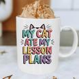 My Cat Ate My Lesson Plans Teacher Cat Humor Graphic Print Coffee Mug, novelty gifts, funny gifts My Cat Ate My Lesson Plans Teacher Cat Humor Graphic Print Coffee Mug, novelty gifts, funny gifts
