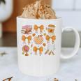 Coquette Bow Teacher Thanksgiving Fall Autumn Girls Women Graphic Print Coffee Mug, novelty gifts, funny gifts
