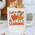 Fall In Love With Learning Thanksgiving Teacher Student Kids Graphic Print Coffee Mug, novelty gifts, funny gifts Fall In Love With Learning Thanksgiving Teacher Student Kids Graphic Print Coffee Mug, novelty gifts, funny gifts