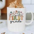 First Grade Teacher Wildflower Back To School Floral Outfits Graphic Print Coffee Mug, novelty gifts, funny gifts