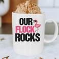 Our Flock Rocks Flamingo Mother's Day Teacher Graphic Print Coffee Mug, novelty gifts, funny gifts