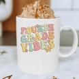 Fourth Grade Vibes Hello Team 4th Grade Teacher Kids Retro Graphic Print Coffee Mug, novelty gifts, funny gifts