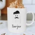 French Teacher Halloween Bonjour Ghost Graphic Print Coffee Mug, novelty gifts, funny gifts