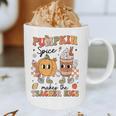 Groovy Pumpkin Spice Makes Teacher Nice Fall Thanksgiving Graphic Print Coffee Mug, novelty gifts, funny gifts Groovy Pumpkin Spice Makes Teacher Nice Fall Thanksgiving Graphic Print Coffee Mug, novelty gifts, funny gifts